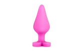 Play With Me Naughtier Candy Heart Shaped Ride Me Butt Plug 4 Inch - - Butt Plugs